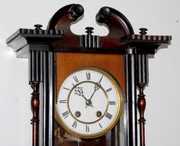 Ornate Antique R.A. Spring Wound Wall Clock