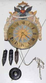 1780 2 Bell, 3 Weight Wall Clock