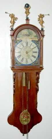 Antique Dutch Hood Weight Wall Clock
