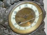 Antique French Statue Clock, Man in Boat