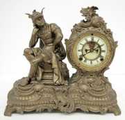 Antique Ansonia “Hermes” Seated Statue Clock