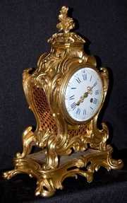 Ornate French Bronze Japy Freres Shelf Clock