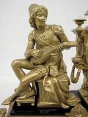 Ansonia “Bard” Antique Statue Clock