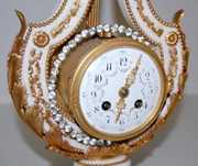 Louis XVI Style French Lyre Clock