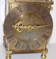 Double Fusee Brass Lantern Clock w/ Bell