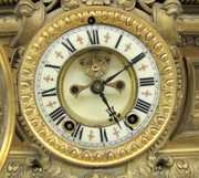 Ansonia “Letitia W/ No. 1073” 2 Piece Clock Set