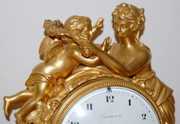 Tiffany Empire Marble & Bronze Mantle Clock