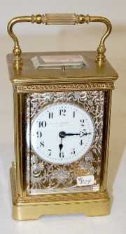 Ornate French Repeater Carriage Clock