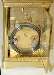 Ornate French Repeater Carriage Clock