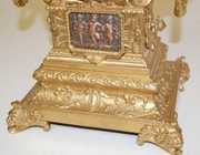 Ansonia “Emporia” Clock W/ Cherubs & Mask