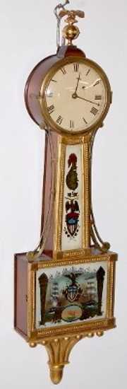 Early Gilt Weight Banjo Clock