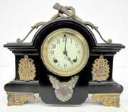 Ansonia “Louvre” Iron Case Clock