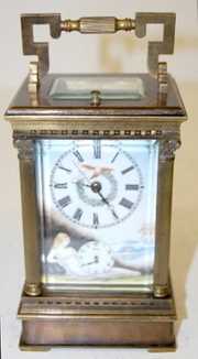 Chinese Carriage Repeater Clock W/ Nudes