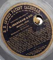 Walnut Ingraham #1 Parlor Calendar Clock