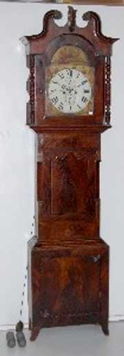 English Mahogany Tall Case Clock