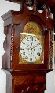 English Mahogany Tall Case Clock