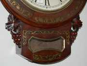 Brass Front Inlay Short Drop Clock