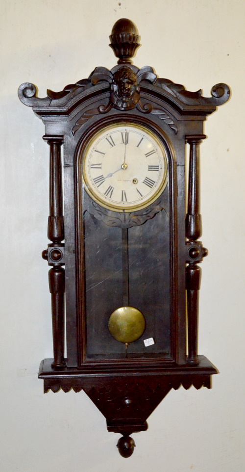 Antique Seth Thomas Walnut Regulator No. 30 Wall Clock