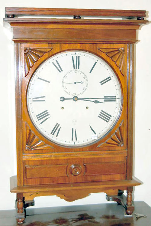 Antique Carved Walnut Seth Thomas Gallery Clock