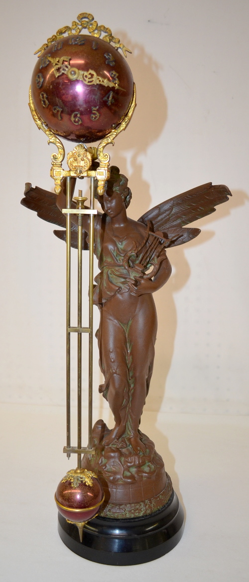 Antique Ansonia “Gloria” Statue Clock