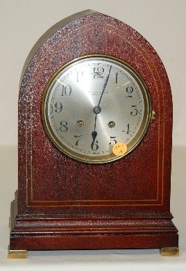 Chelsea “J.B. Hudson” Inlaid Mahogany Shelf Clock