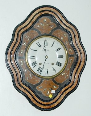 French Inlaid Picture Frame Clock
