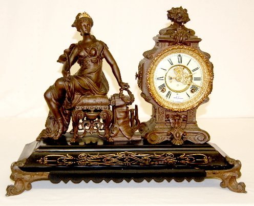 Ansonia “Opera” Antique Statue Clock
