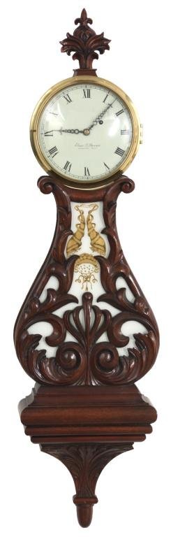 Elmer O. Stennes Lyre Banjo Clock