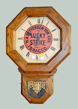 Ingraham “Ingot” Lucky Strike Advertising Clock