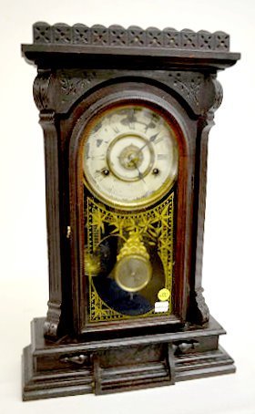 New Haven “No. 512” Walnut Kitchen Clock