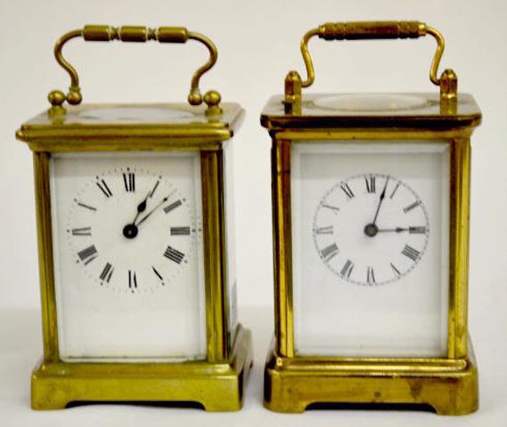 2 Antique French Carriage Clocks, Repeater +
