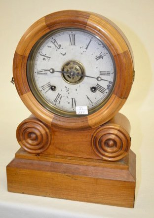 E. Ingraham “Grecian” Shelf Clock with Alarm
