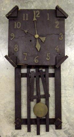 Oak Mission Style Wall Clock