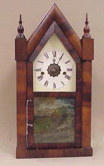 Steeple Clock, Waterbury 8-Day, 30 Hour, 20″ Tall,