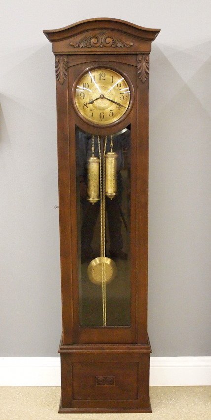 German Oak grandfather clock