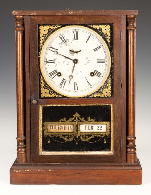 Unusual Jerome and Co. Improved Calendar Clock,