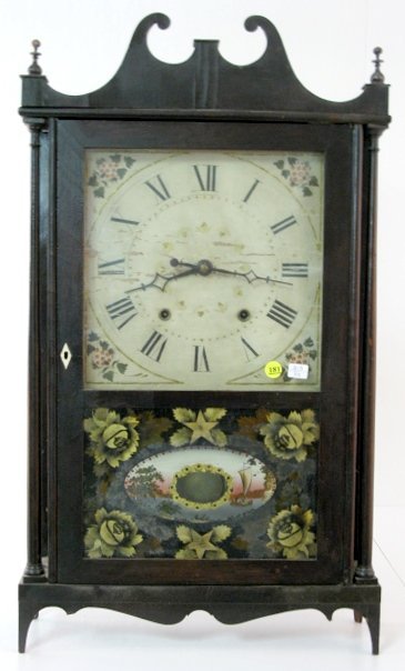 Chauncey Ives Pillar & Scroll Clock