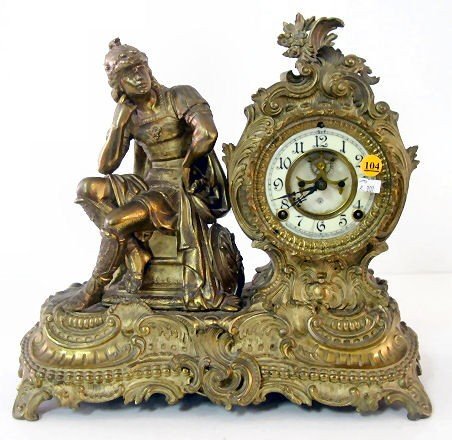 Ansonia “Mercury” Statue Clock
