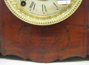 Seth Thomas Red Adamantine 4 Post Mantle Clock