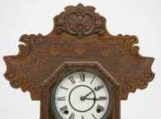 Oak Carved Ingraham Kitchen Clock