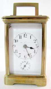 Signed 8 Day French Carriage Clock w/Alarm
