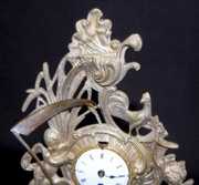 Silver Plated “Old Father Time” Novelty Clock
