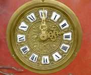 New Haven Rose Finish Fan Clock