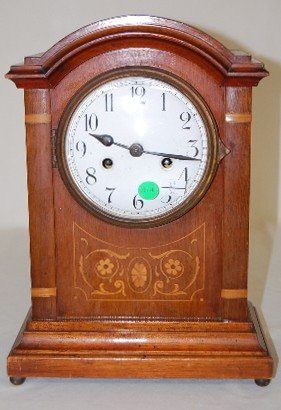 German Inlaid Wood Mantle Clock Price Guide