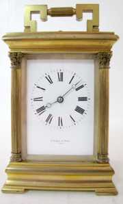D.C. Rait  8 Day French Repeater Carriage Clock