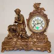Ansonia “Siren” Metal Seated Statue Clock