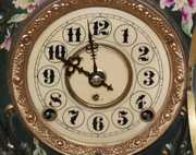 Kroeber Rams Head China Clock