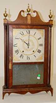 E. Terry & Sons Pillar & Scroll Shelf Clock