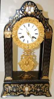 Vincenti M.O.P. Inlaid Empire Clock