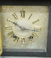 French Black Marble Petite Sonniere Mantle Clock